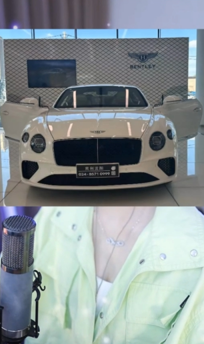 文儿提车宾利欧陆终于到手,YY女主播微凉承认,面部非原装(图2)