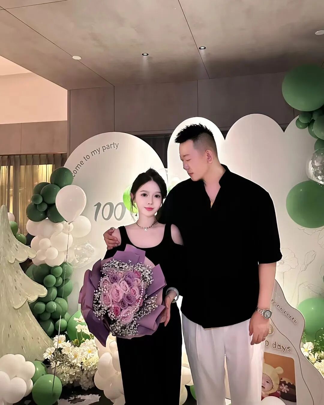 韩雅乐沈美嘉夫妻为女儿庆百日宴，思萌撕盈儿，在男友前没边界感！(图3)