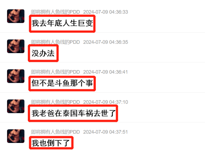 经历了重大人生巨变，PDD停播原因是丧父，上线爆料即将回归复播(图6)