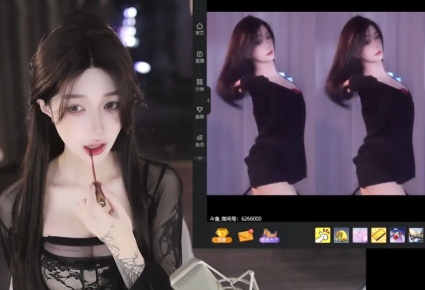 干干净净擦边，清清白白跳舞，美女主播挂“春联”搞业绩被踢下播(图1)