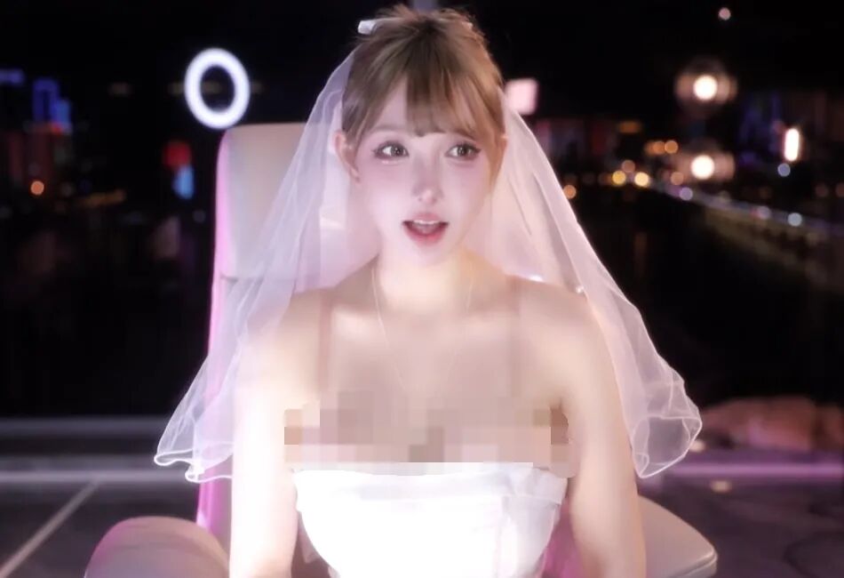 斗鱼给的“彩礼”太少了，米娜穿婚纱停播退鱼，不会退网还会见面(图6)