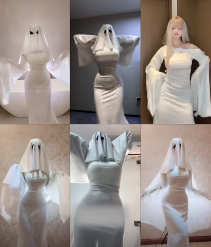 看的不是脸而是身材，“幽灵娘”cos爆火出圈，美女网红名利双收(图4)