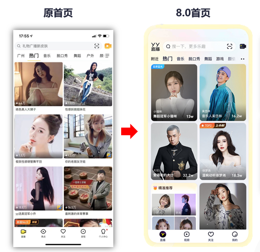 时隔四年重大更新，YY直播8.0走心上线，扶持高清蓝光竖版主播(图3)