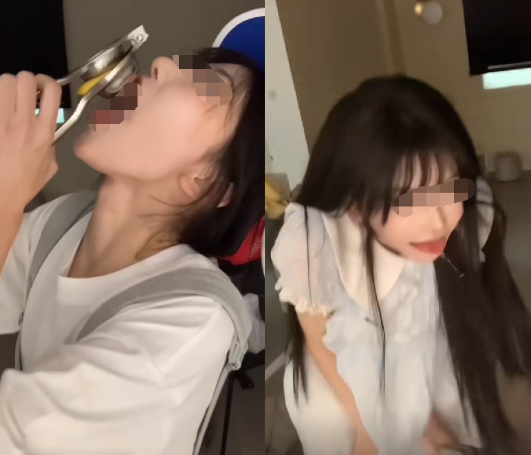 吃柠檬挑战被指擦边,众美女网红争相模仿,非得榨汁张大嘴去接?(图2)